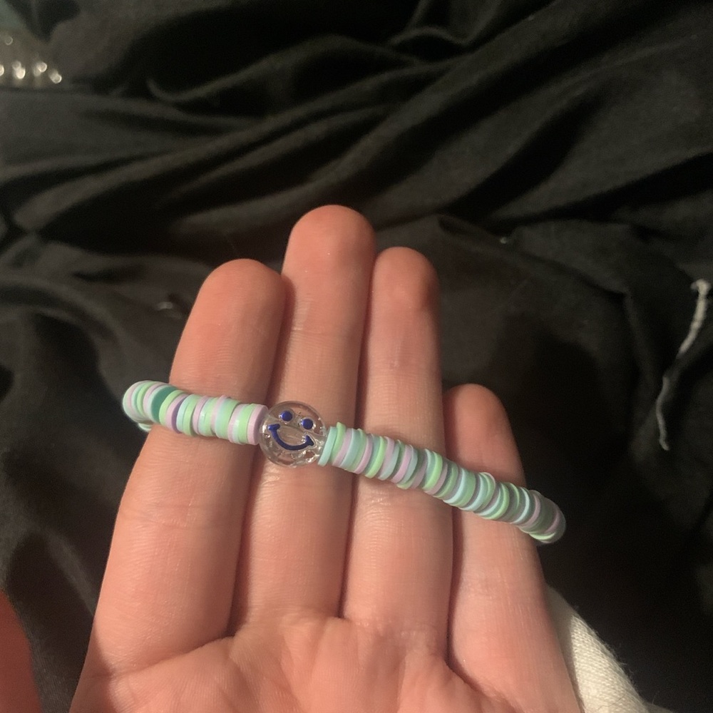 clay bead bracelet